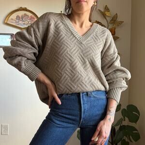 dunhill cotton v neck sweater